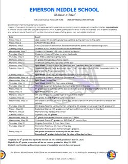Emerson End of Year Activities 2025 / Actividades de fin de año de Emerson 2025